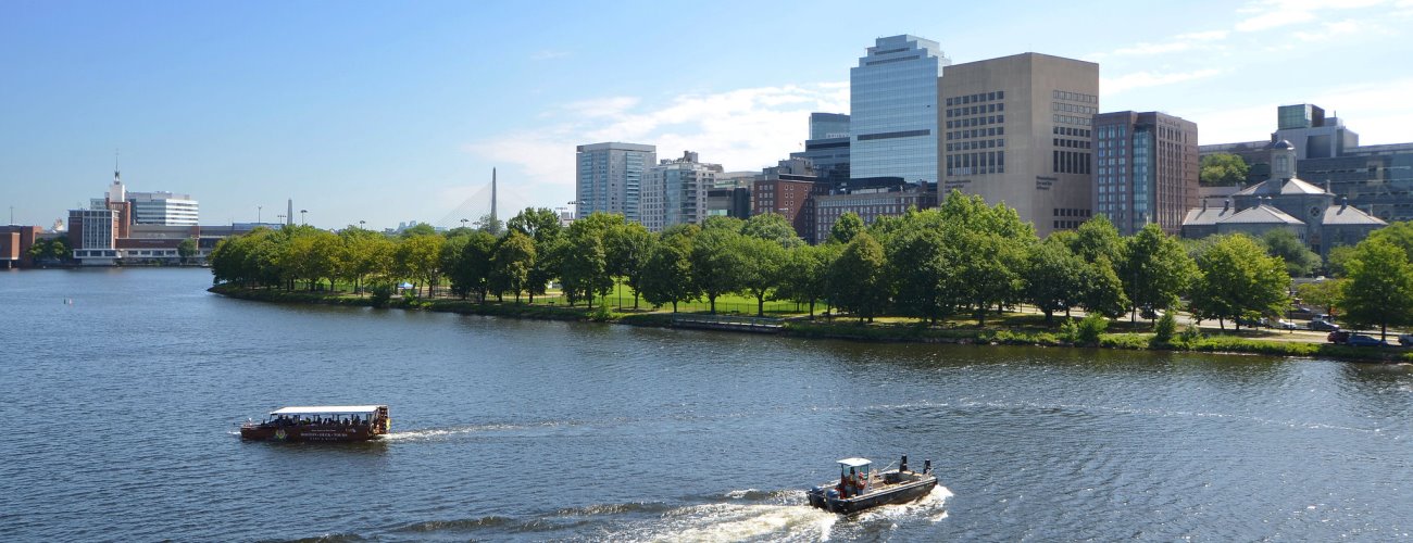 Mass. Eye and Ear main campus building along the Charles River