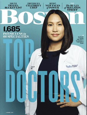 Boston Magazine Top Docs magazine cover